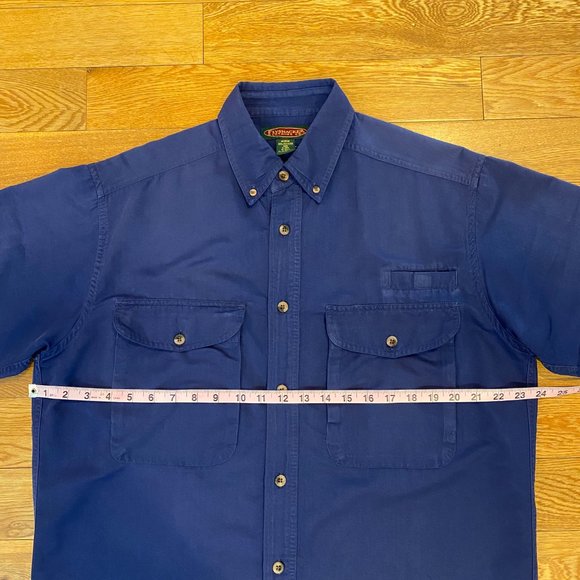 Flyshacker Clothing Co Mens Fishing Shirt Medium Button Down Short Sleeve Pocket - Picture 9 of 10
